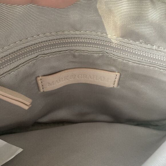 Mark And Graham The Quilted Crossbody Pink Leather Monogram LSH Bag Purse READ! - Picture 16 of 16